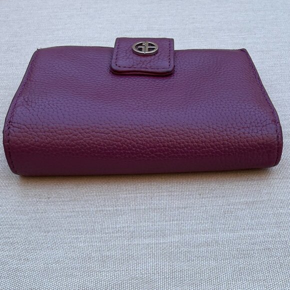 Giani Bernini Genuine Leather Wallet Purple - Picture 9 of 9